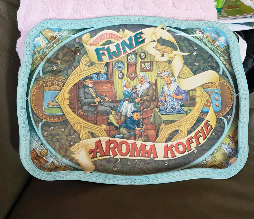 Vintage dienblad van Douwe Egberts, Antiek en Kunst, Antiek | Keukenbenodigdheden, Ophalen of Verzenden