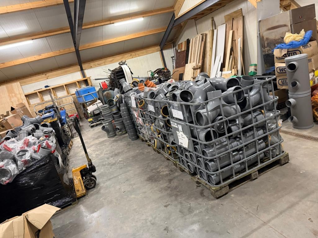 Diverse PVC hulpstukken/koppelingen, Doe-het-zelf en Verbouw, Buizen en Afvoer, Ophalen, Bochten, Pvc, Nieuw