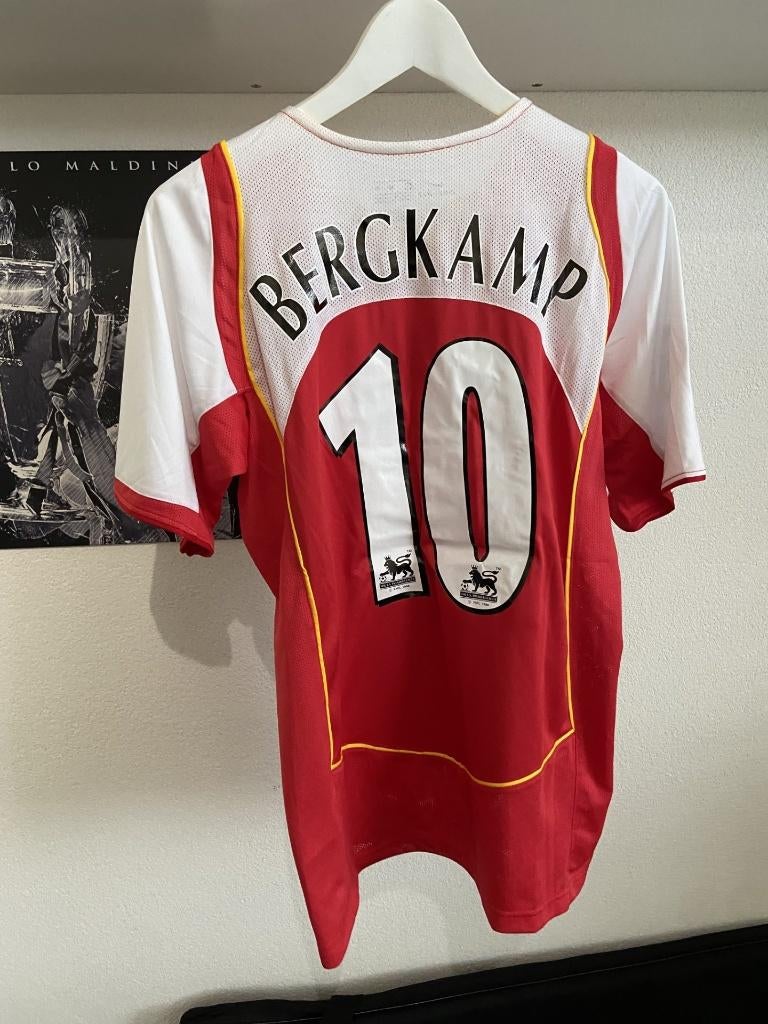 #RS058 Retroshirt Bergkamp (Arsenal FC) te koop! Maat M, Sport en Fitness, Voetbal, Maat M, Verzenden, Nieuw, Shirt