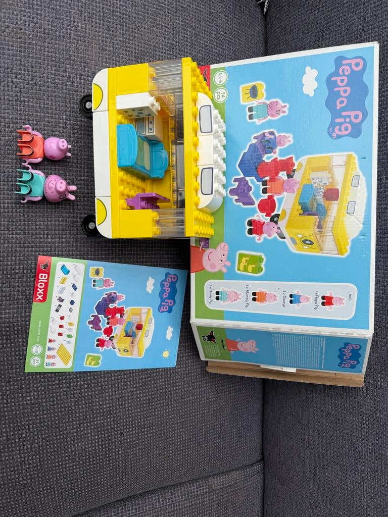 Peppa Pig Bloxx Camper - 1,5 - 5 jaar, Ophalen of Verzenden, Zo goed als nieuw, Complete set, Duplo