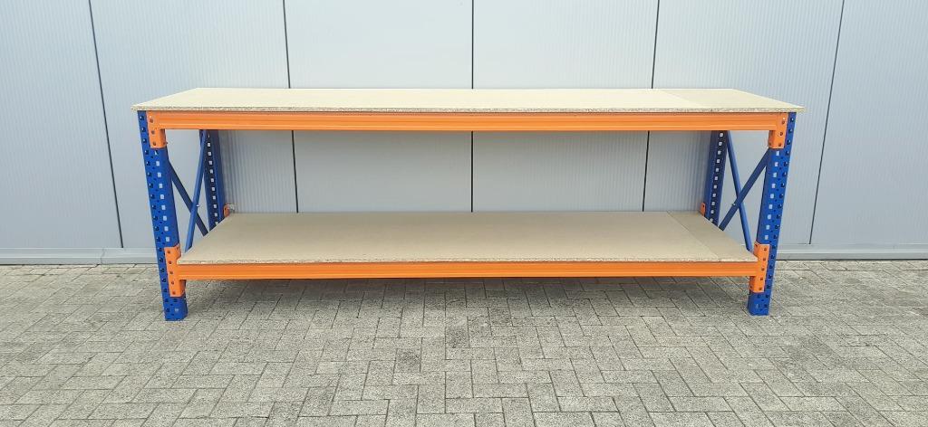 Handige Werkbank, Werktafel, Werkbanken, Magazijn Inpaktafel, Ophalen of Verzenden, Gebruikt, 170 cm of meer