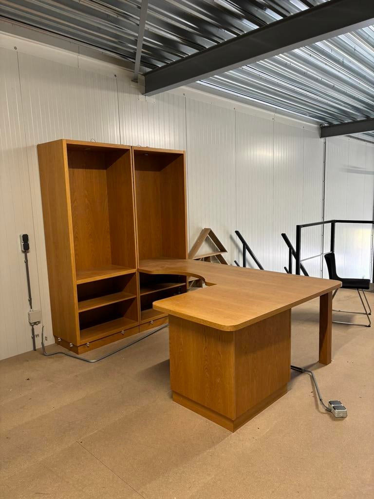 Eiken bureau en kasten, Ophalen of Verzenden, Gebruikt