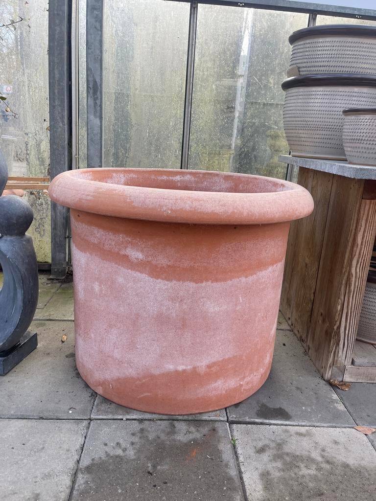 Italiaans terracotta cilinder vormig 70x70cm €664,95, 40 cm of meer, Rond, Nieuw, Ophalen of Verzenden
