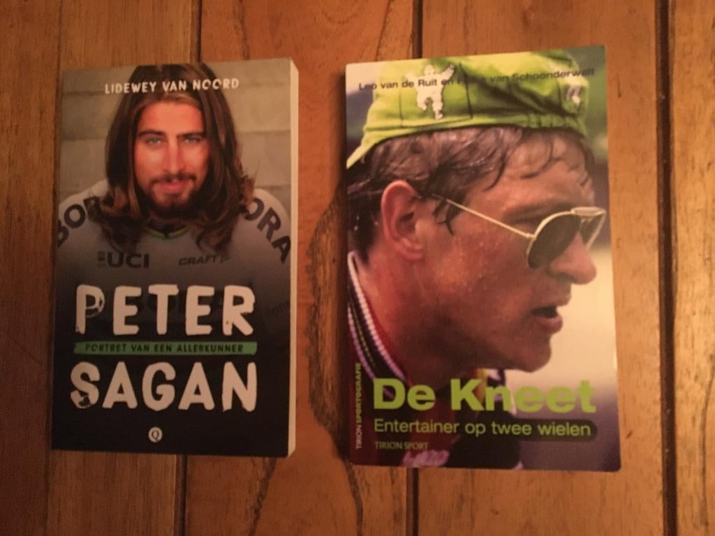 wielerboeken-Peter Sagan en De Kneet ( Gerrie Knetemann), Boeken, Sportboeken, Ophalen of Verzenden, Zo goed als nieuw, Lopen en Fietsen