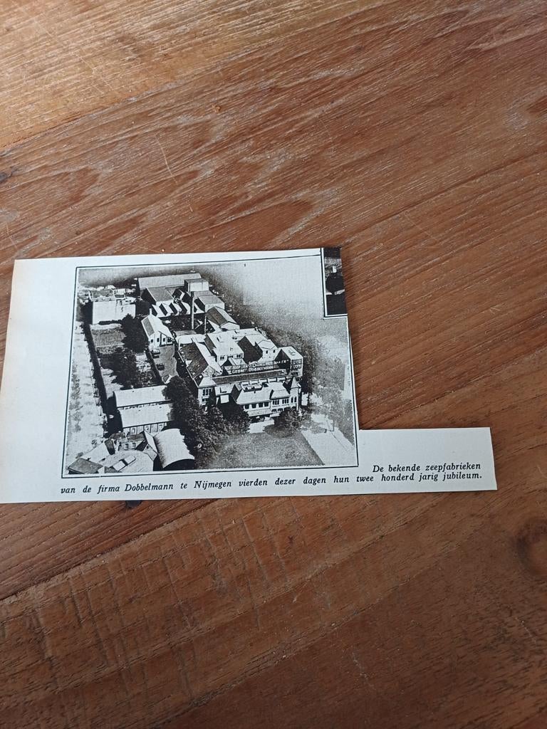 Knipsel firma Dobbelmann Nijmegen 1933, Ophalen of Verzenden, 1920 tot 1940, Knipsel(s)