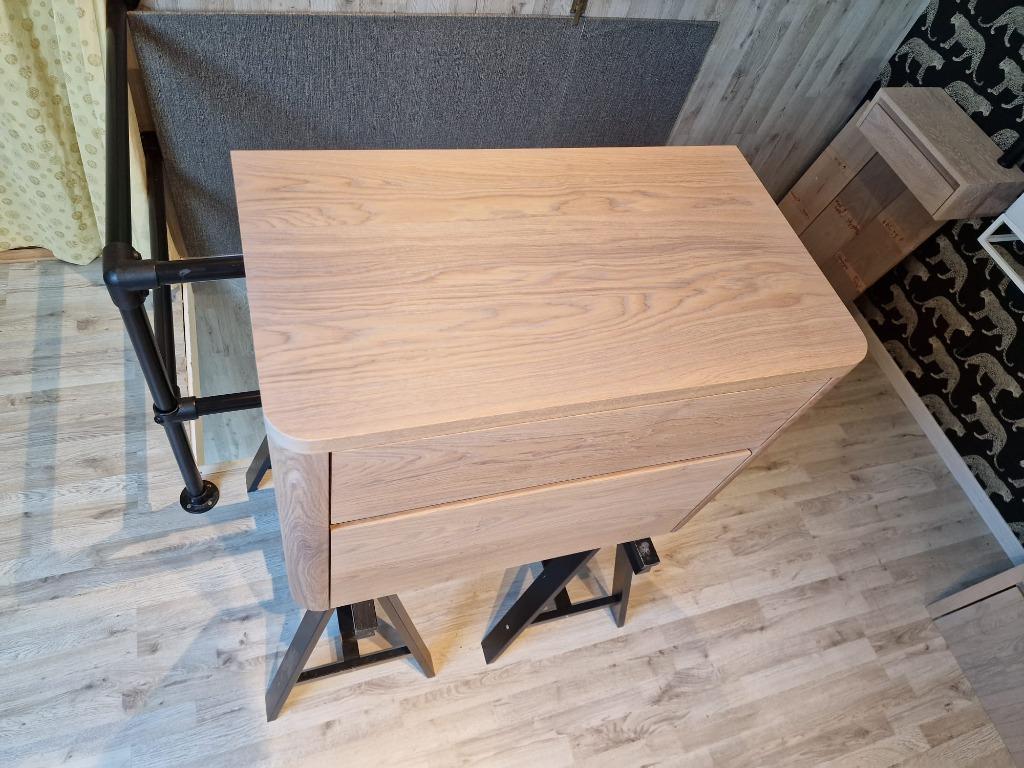 Foto 11 van Massief eiken houten badmeubel met ronde hoeken 80cm!