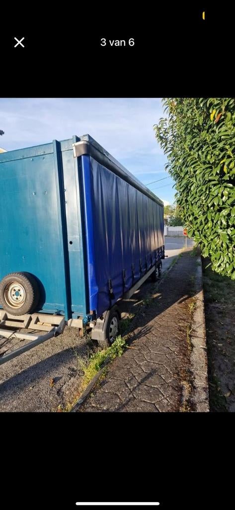 Schamelwagen met zijl, 3500kg, 6 meter, Auto diversen, Aanhangers en Bagagewagens, Ophalen, Gebruikt