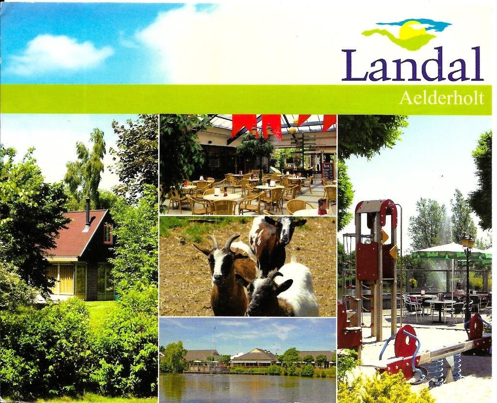 Ansichtkaart	Aalden	Aelderholt	Landal Bungalowpark	5-luik, Ophalen of Verzenden, 1980 tot heden, Gelopen, Drenthe