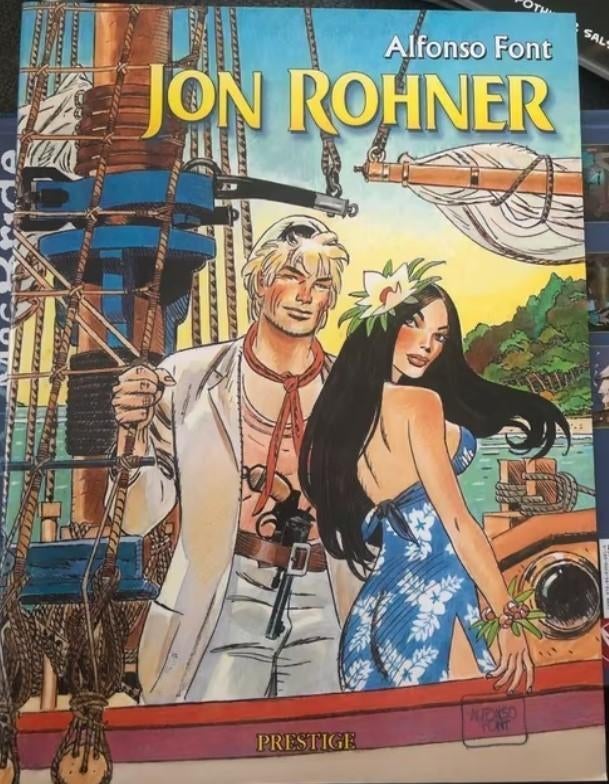 jon rohner alfonso font k4, Eén stripboek, Ophalen of Verzenden, Zo goed als nieuw
