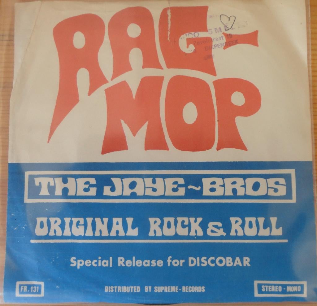 The Jaye Bros - Rag Mop / Aint Nob..., Gebruikt, 7 inch, Single, Ophalen of Verzenden