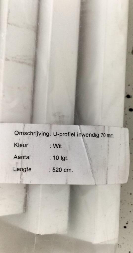 te koop PVC u profielen, Ophalen, Kunststof, 250 cm of meer, Lijsten