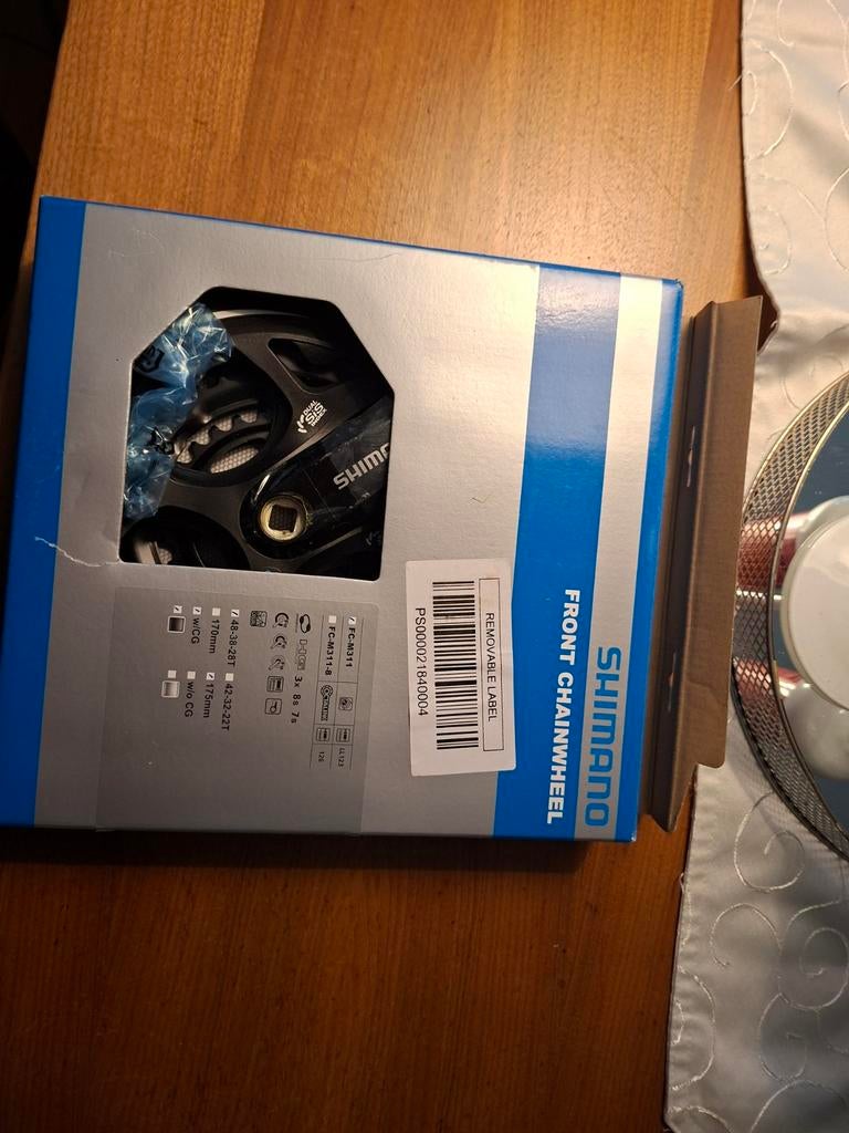 Nieuw Shimano FC-M311 Crankstel, Fietsen en Brommers, Fietsonderdelen, Ophalen of Verzenden, Nieuw, Crankstel of Pedalen, Shimano