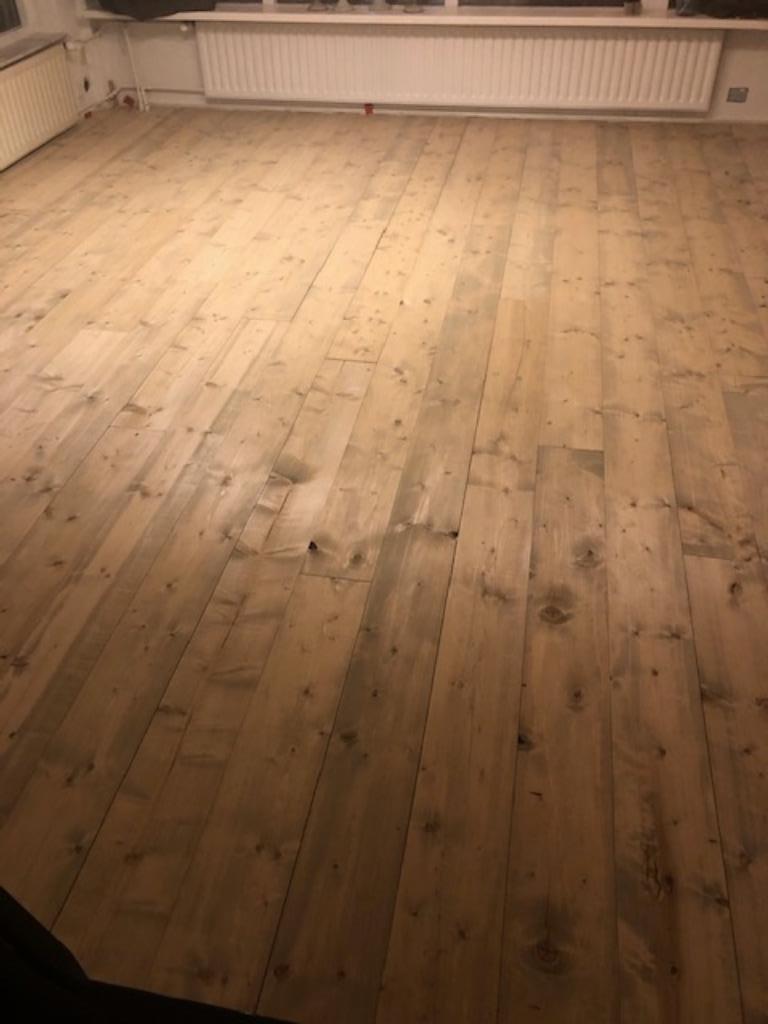 Oud vuren vloeren veer en groef 18mm dik zelf gemaakt TOP, Doe-het-zelf en Verbouw, Ophalen, Gebruikt, Vloerdelen of -planken