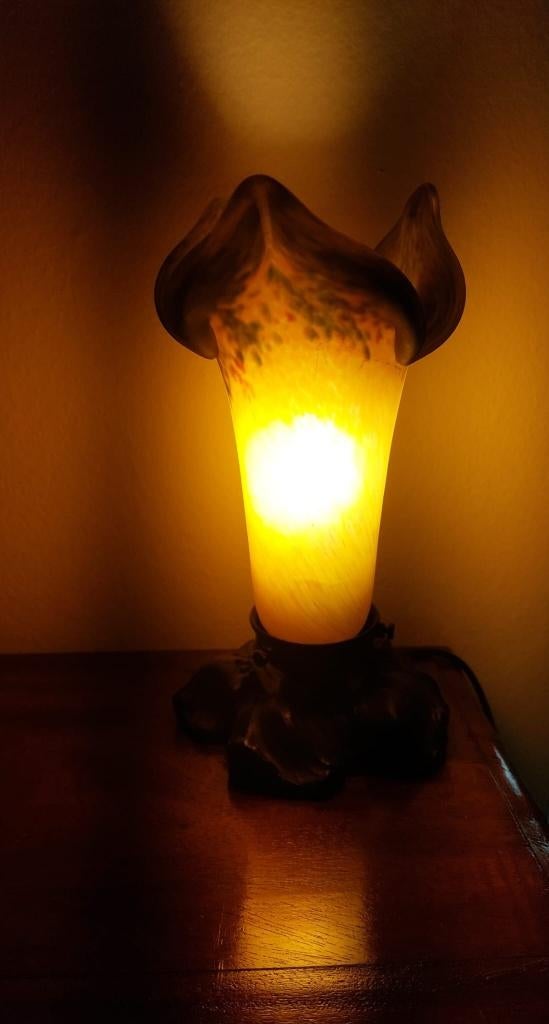 Pate de Verre schemerlampje (replica), Antiek en Kunst, Antiek | Lampen, Ophalen of Verzenden
