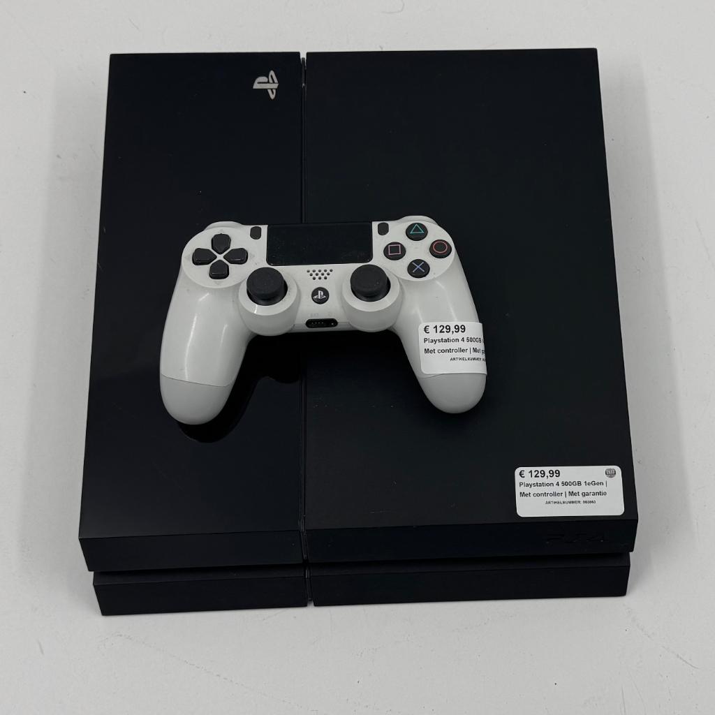 Playstation 4 500GB | Met controller | Met garantie, 500 GB, Ophalen of Verzenden, Zo goed als nieuw, Met 1 controller