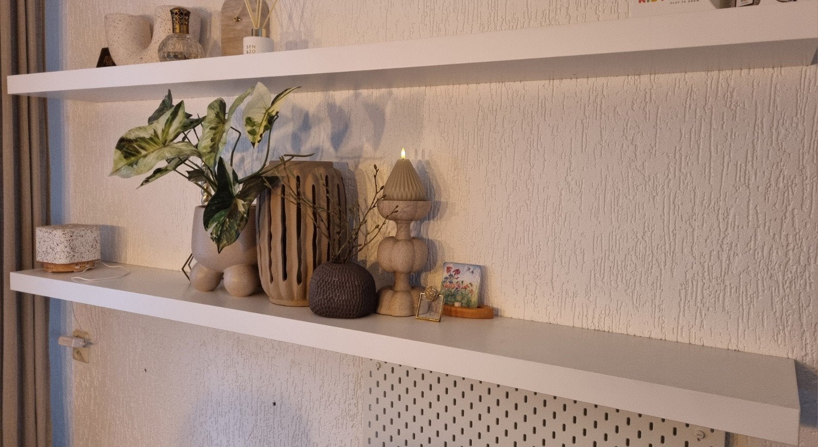 2x Ikea Lack wandplank wit 190x26cm, Huis en Inrichting, Ophalen, Zo goed als nieuw