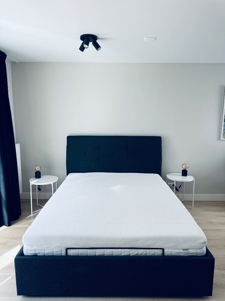 IKEA IDANÄS bed met opbergruimte - ZGAN, Overige materialen, Tweepersoons, Ophalen of Verzenden, Zo goed als nieuw