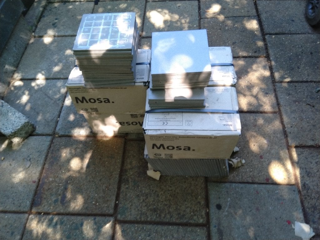 vloertegels, Ophalen, Keramiek, Nieuw, 5 tot 10 m²