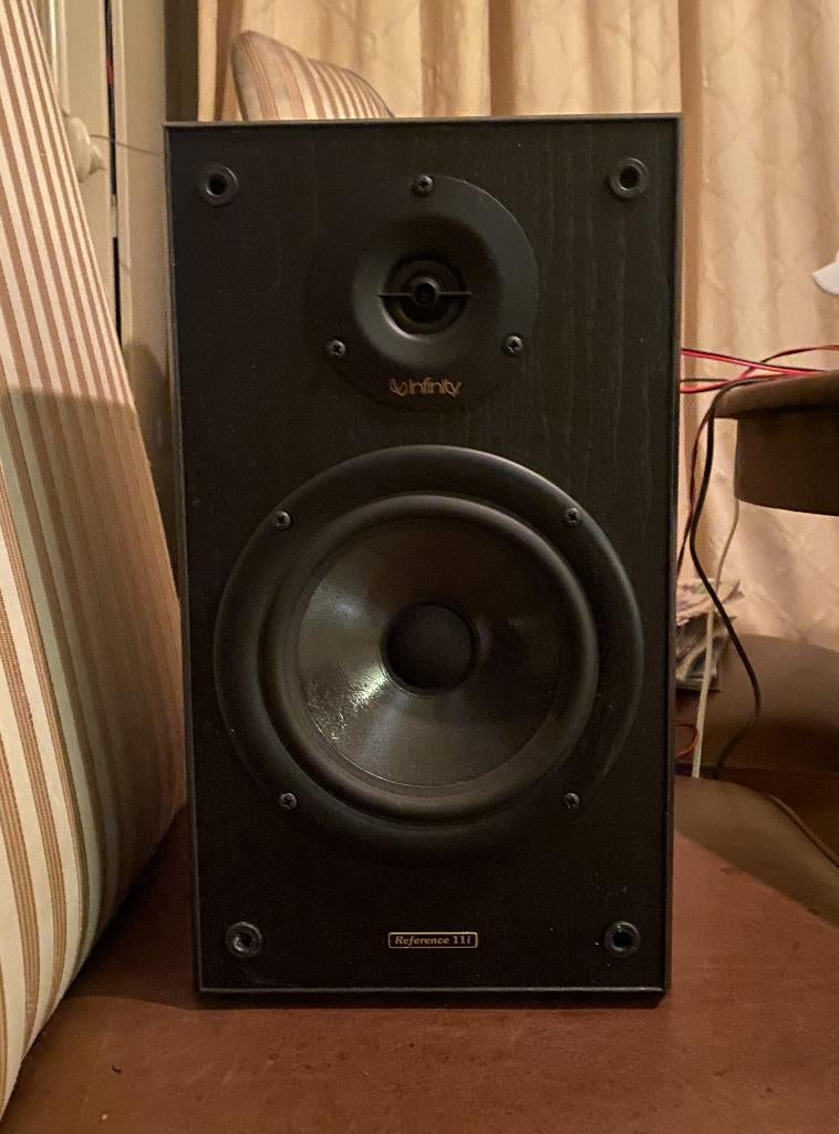 Infinity Reference 11i luidsprekers, Gebruikt, 60 tot 120 watt, Front, Rear of Stereo speakers, Ophalen