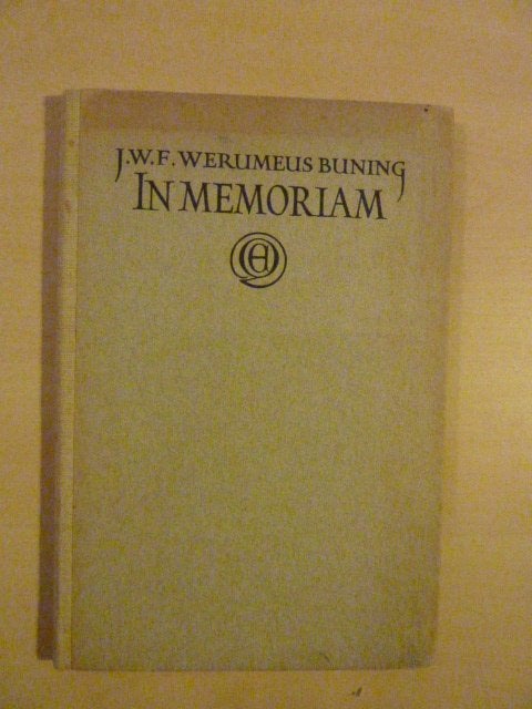 J. Werumeus Buning - In memoriam, Verzenden, Gelezen