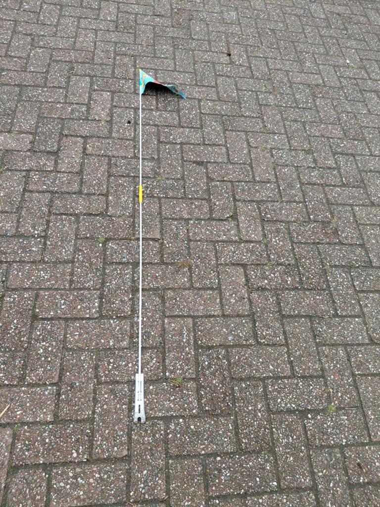 Fietsvlag beginnende fietser, Ophalen of Verzenden, Gebruikt, Minder dan 16 inch
