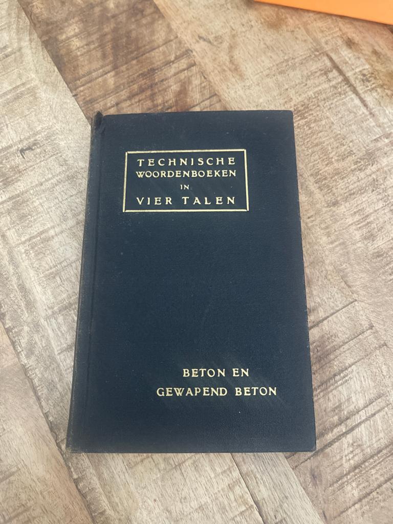Technisch Woordenboek: Beton en Gewapend Beton (1922), Ophalen of Verzenden