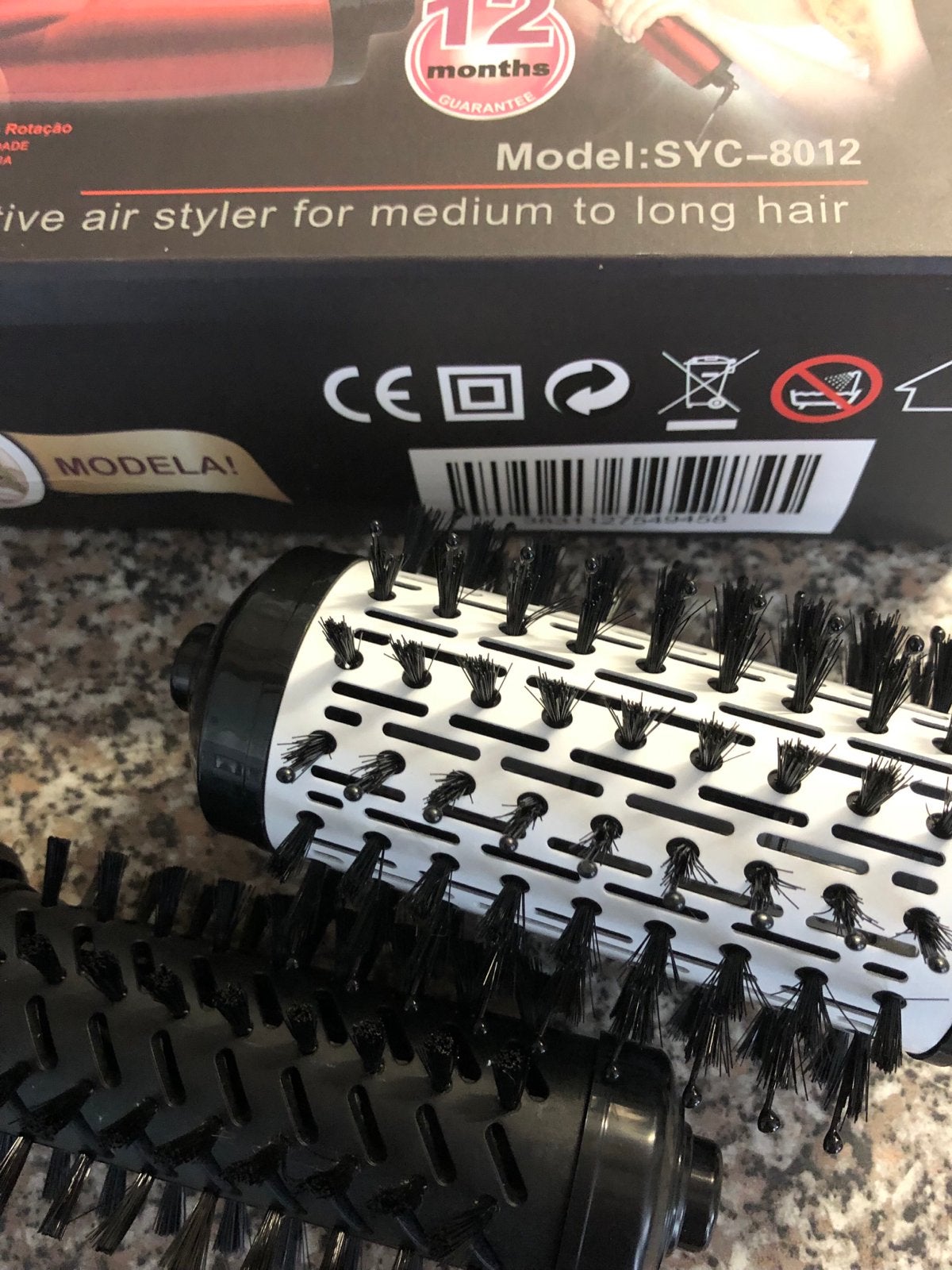 Haar Krulborstel - Professionele Hetelucht Styler SYC-8012, Witgoed en Apparatuur, Ophalen, Haarverzorging