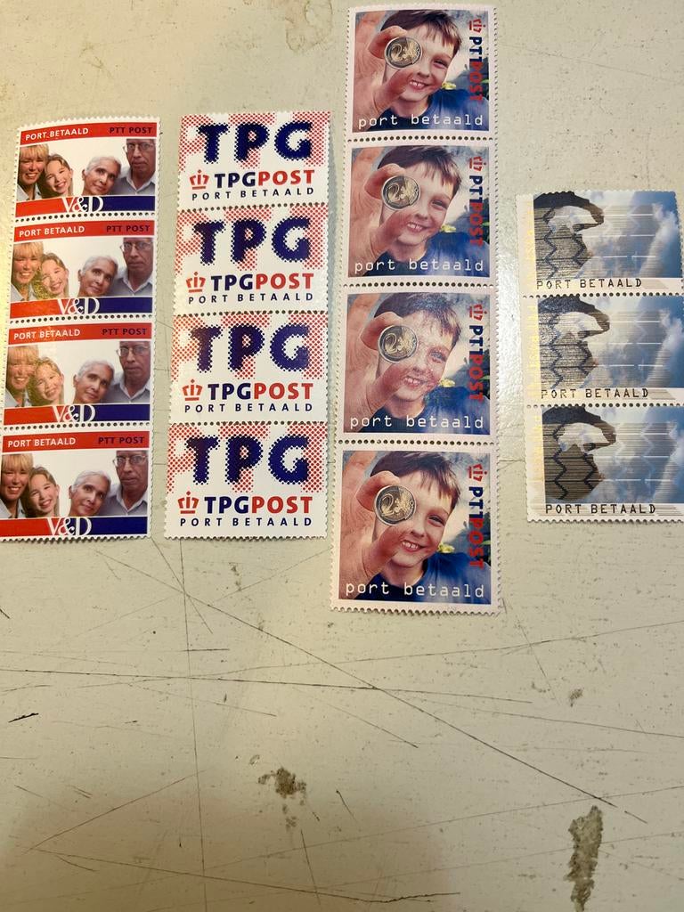 Diverse Nederlandse postzegels: PTT, TPG, V&D, Ophalen of Verzenden, Na 1940, Postfris