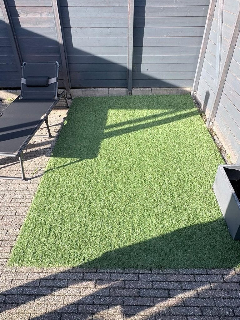 Grasmat kunstgras gekocht bij de gamma, Ophalen, Zo goed als nieuw, Minder dan 10 m², Kunstgras