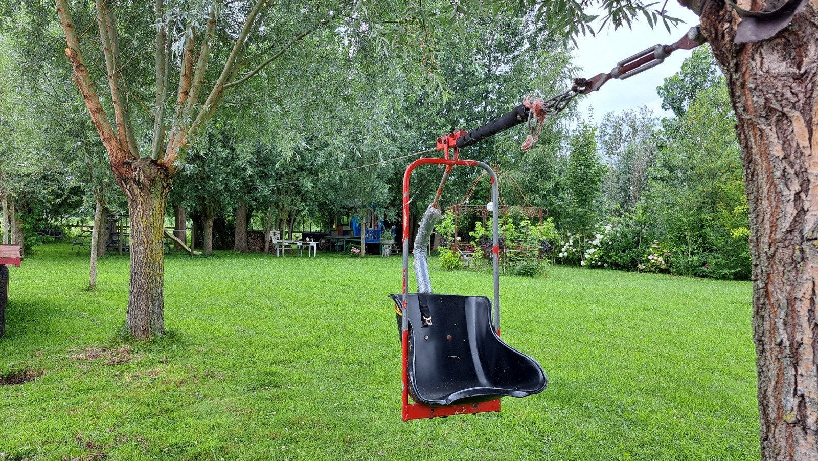 Kabelbaan, zipline 45 meter, Ophalen, Gebruikt