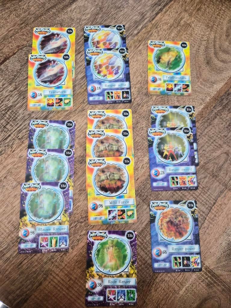 Fox Kids TV Cards – Power Rangers Wild Force (15 kaarten), Verzamelen, Ophalen of Verzenden
