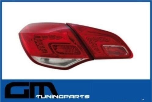 LED achterlichten opel astra j 5 deurs rood wit, -, -, Opel, Nieuw