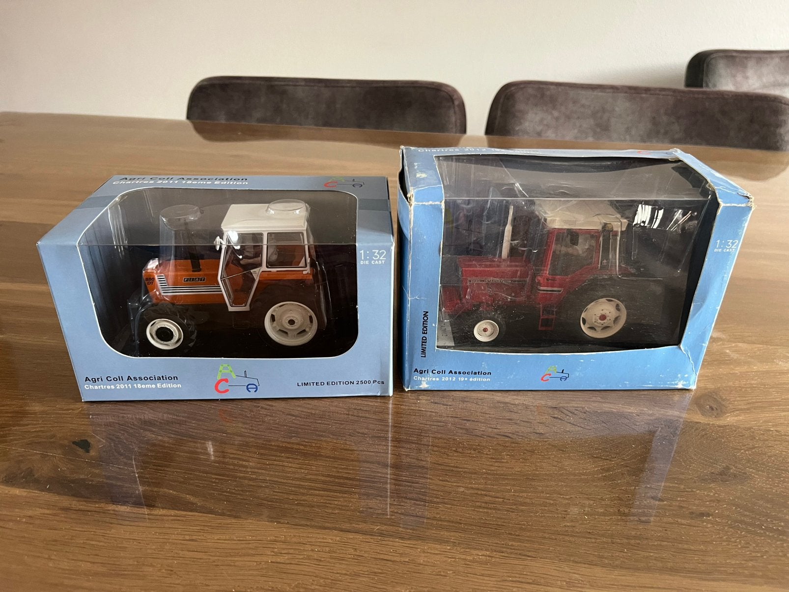 Fiat 880 DT en International 845 XL tractors Replicagri ACA, Hobby en Vrije tijd, Modelauto's | 1:32, Ophalen of Verzenden, Nieuw