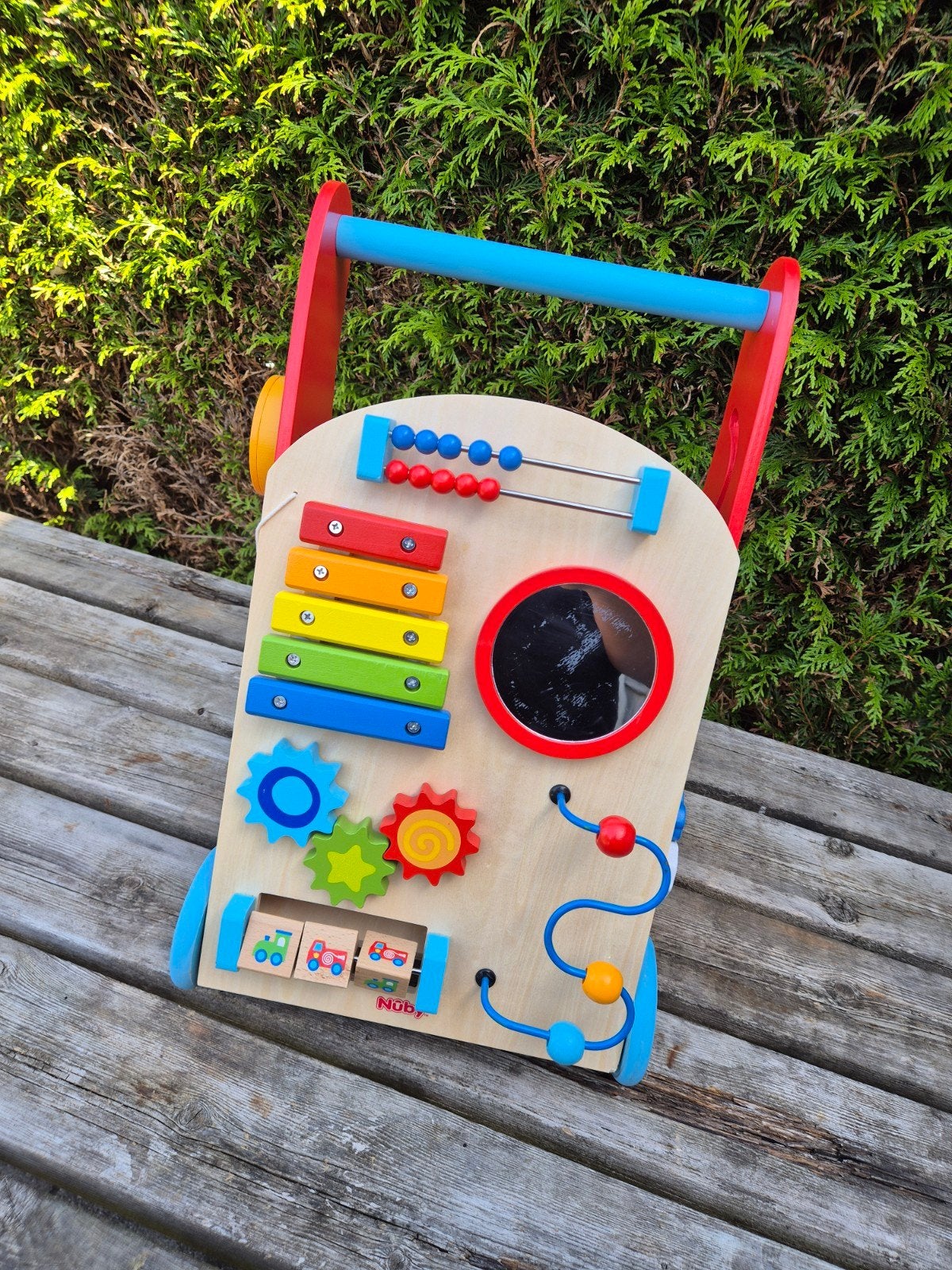 Nuby houten loopwagen, Ophalen, Gebruikt