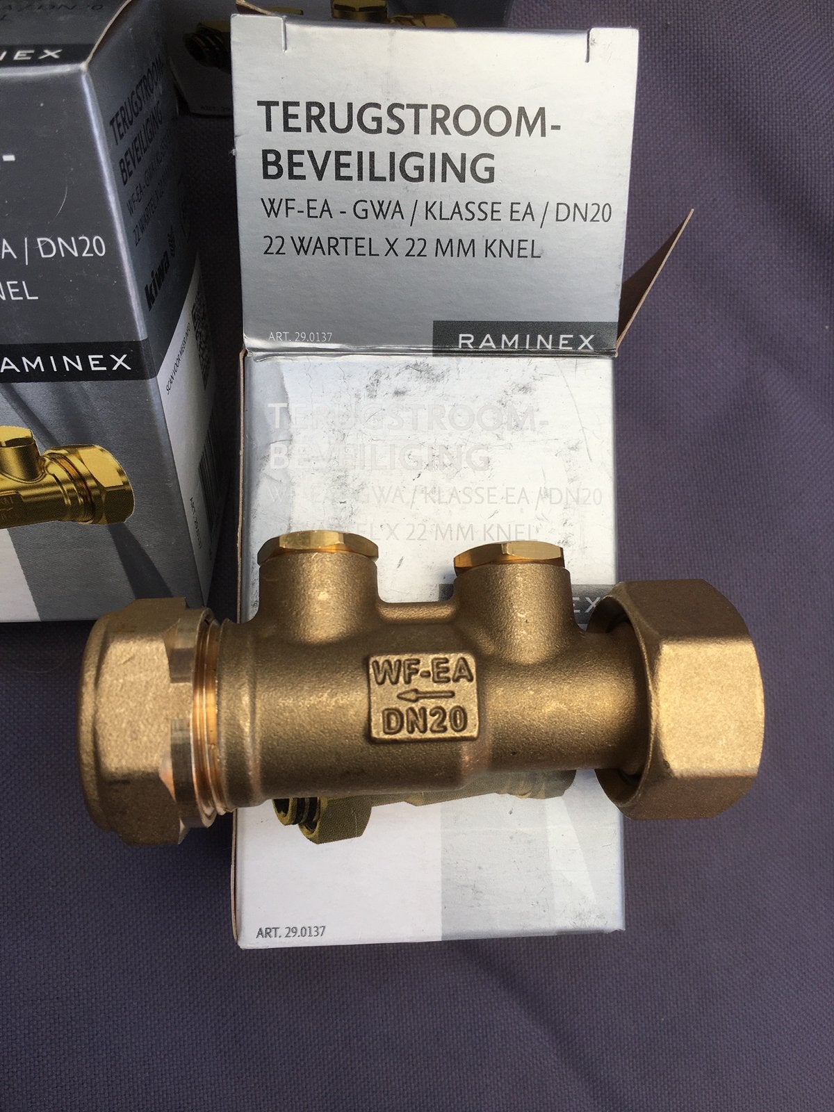 NIEUW Raminex terugstroombeveiliging 290 137  WF EA GWA, Ophalen of Verzenden, Nieuw