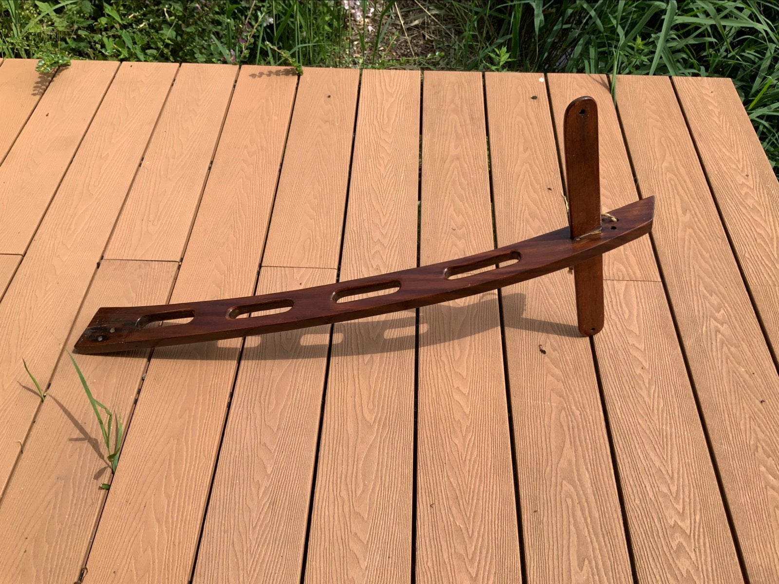 Kruis mahoniehout siermast, Ophalen of Verzenden, Gebruikt, Tuigage en Masten