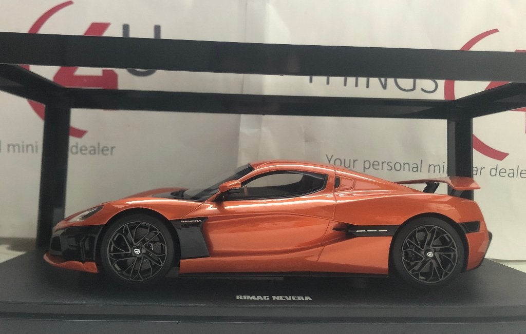 GT Spirit 1:18 Rimac Nevera oranje 2021 nieuw in verpakking, Ophalen of Verzenden, Nieuw, Auto, Overige merken