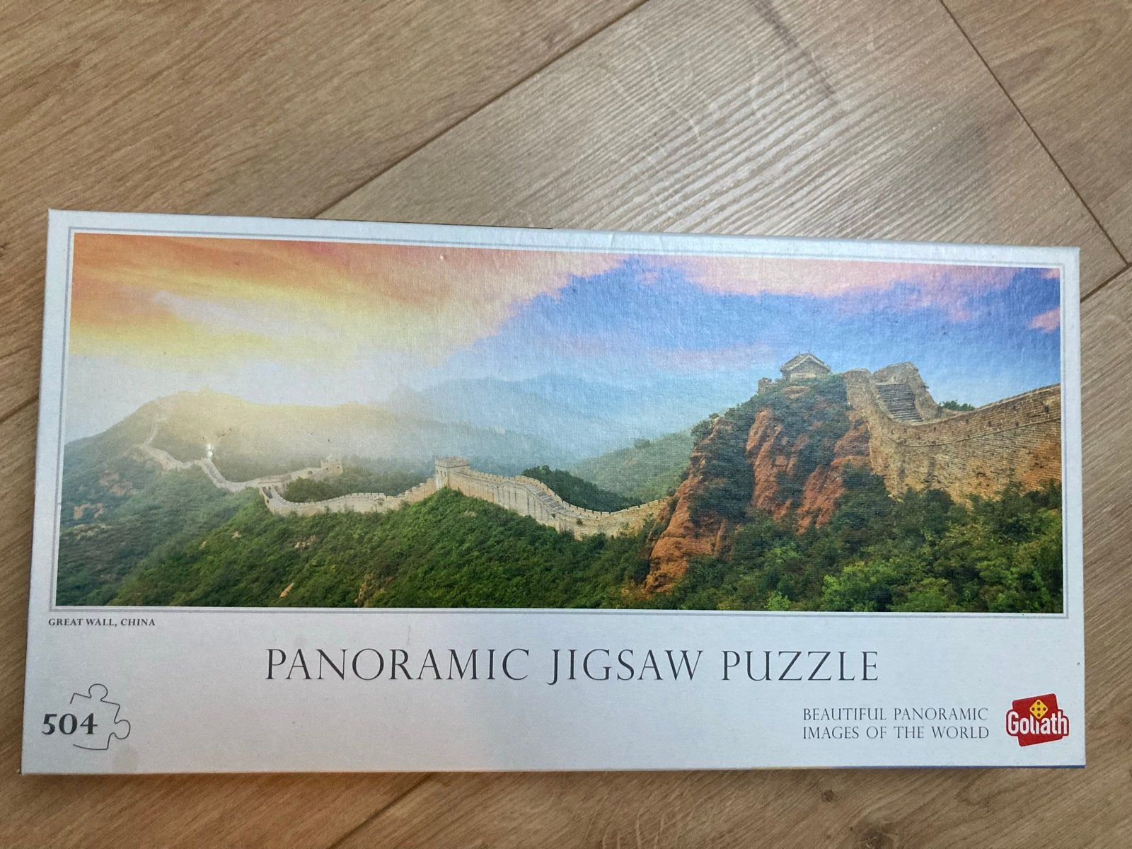 Panoramische legpuzzel Grote Muur China 504 stukjes, Ophalen of Verzenden, 500 t/m 1500 stukjes, Nieuw, Legpuzzel
