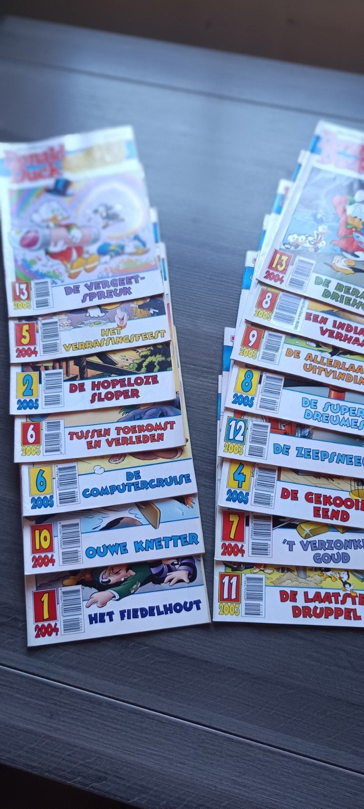 Donald Duck Extra - 15 stripboeken uit 2004 en 2005, Meerdere stripboeken, Ophalen of Verzenden, Gelezen
