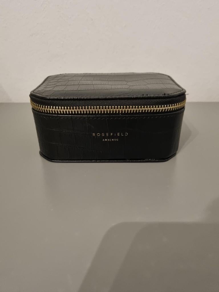 Rosefield sieradenbox, Ophalen of Verzenden, Zo goed als nieuw, Zwart, Hardcase
