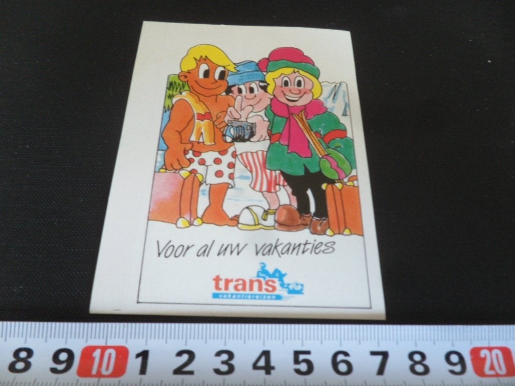 sticker Voor al uw vakanties TRANS vakantiereizen NS, Ophalen of Verzenden, Zo goed als nieuw