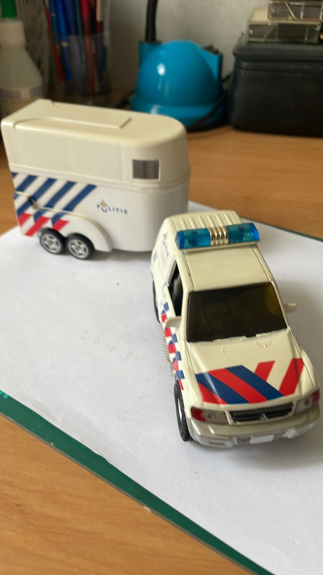 Politie terreinwagen met Paardentrailer, Ophalen of Verzenden, Zo goed als nieuw, Overige merken