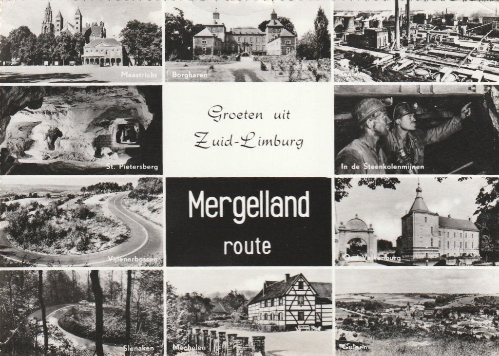 ZUID LIMBURG Mergelland Route gr.f., Verzamelen, Verzenden, 1960 tot 1980, Gelopen, Limburg