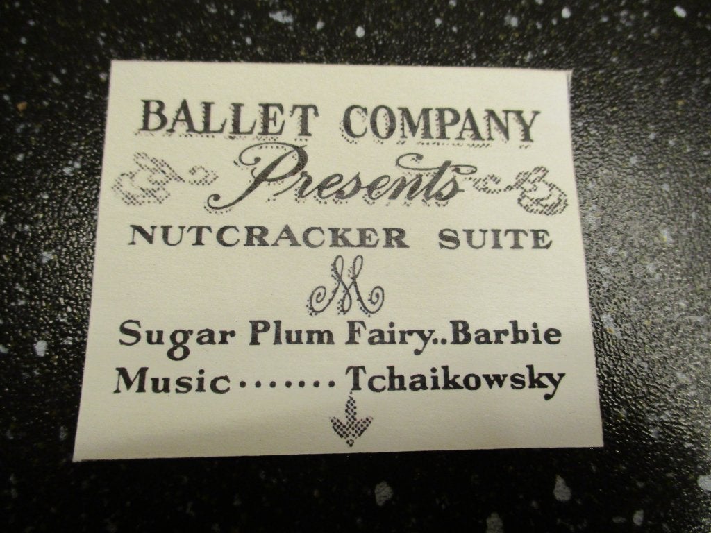 VINTAGE BARBIE BALLERINA NUTCRACKER Ballet Program, Verzenden, Zo goed als nieuw, Accessoires