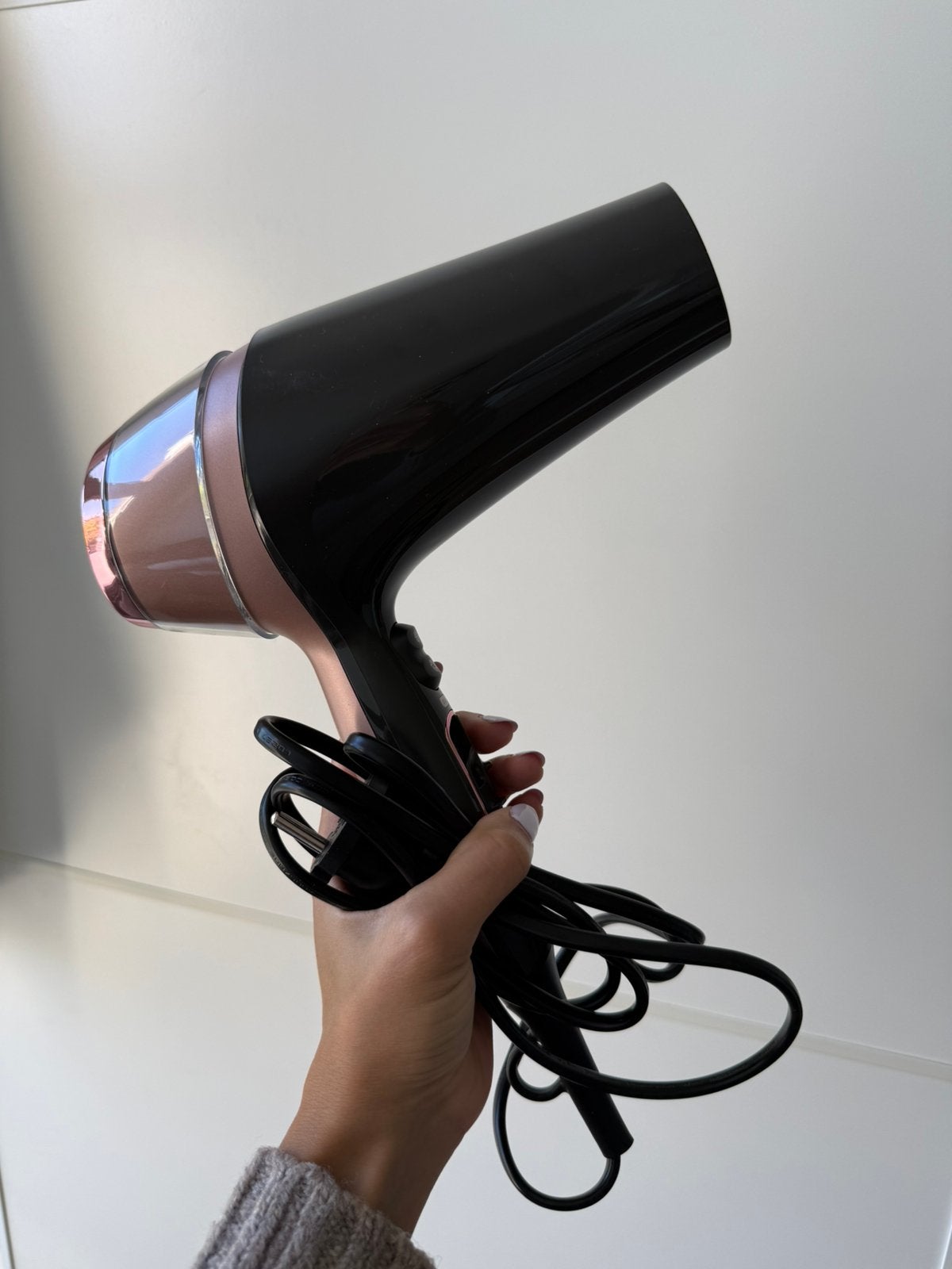 Black & Rose Gold Hair Dryer Set with Attachments, Ophalen, Zo goed als nieuw