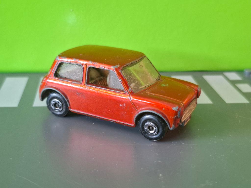 Matchbox 29 - Racing Mini Cooper [rood] 1/60, Ophalen of Verzenden, Gebruikt, Auto