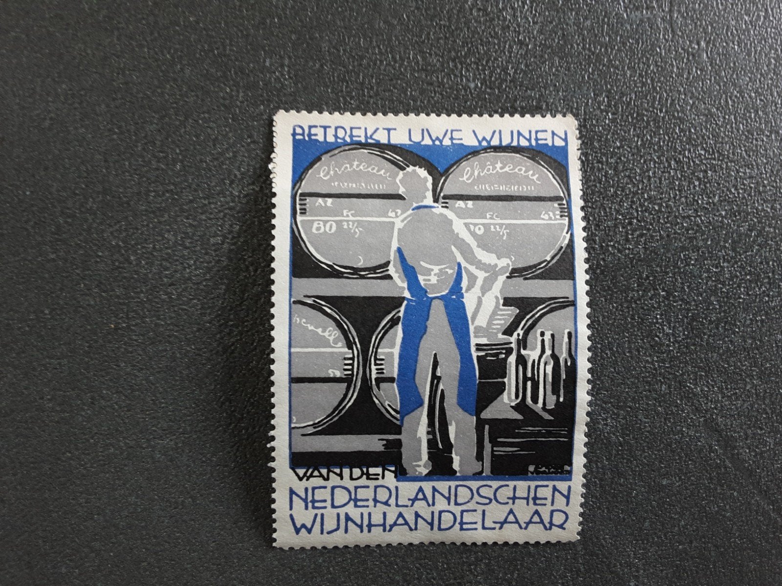 Sluitzegel wijn van de nederlandsche wijnhandelaren, Ophalen of Verzenden, Frankrijk, Overige typen