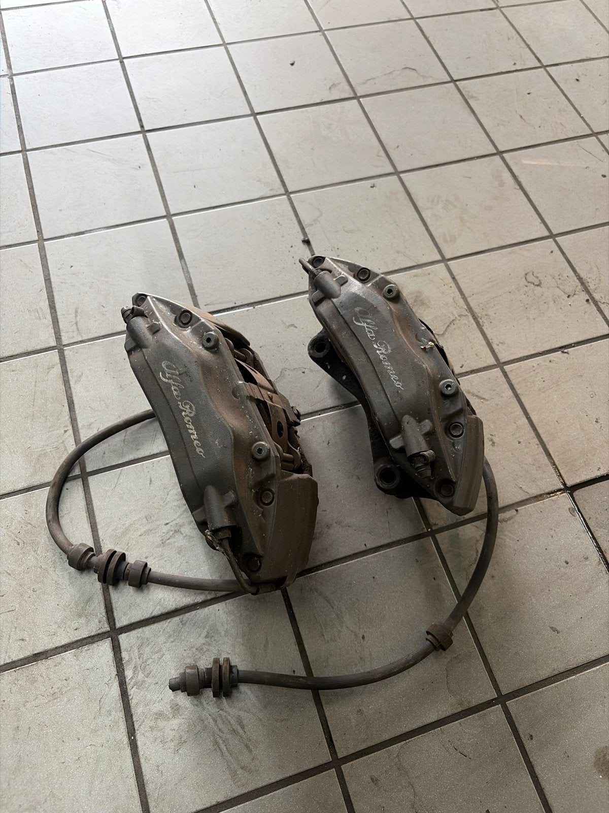 Remklauwen set Alfa Romeo 166 3.0 V6, Ophalen of Verzenden, Gebruikt, Alfa Romeo