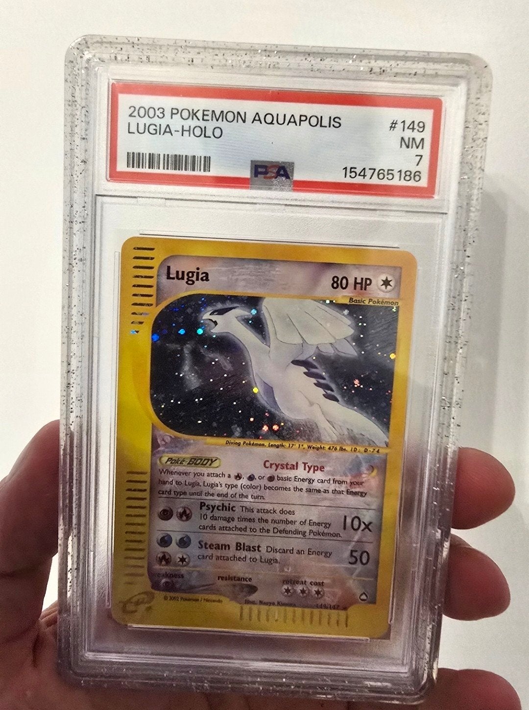 Crystal Lugia Aquapolis psa 7, Ophalen