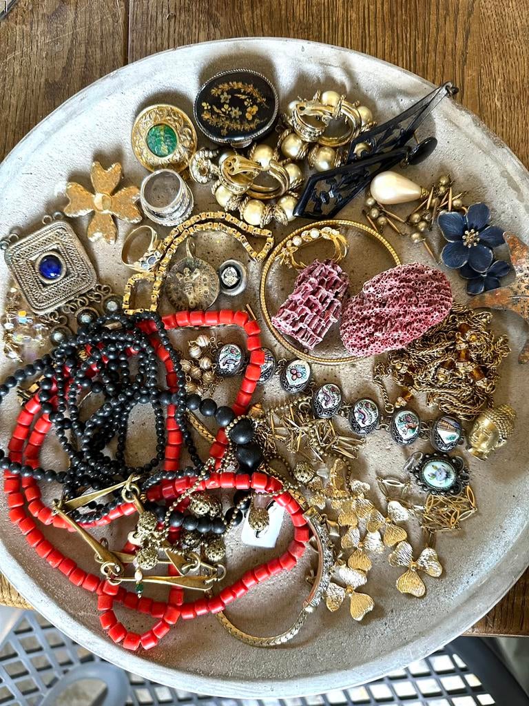 Mooi lot sloop en vintage sieraden, Ophalen of Verzenden, Overige materialen, Overige typen